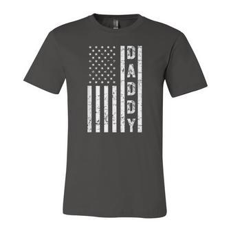 Daddy American Flag Fathers Day Patriotic Usa 4Th Of July Jersey T-Shirt | Mazezy