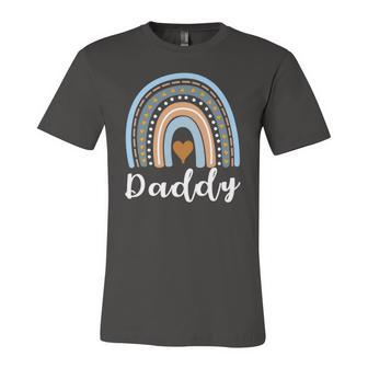 Daddy Boho Rainbow Daddy Dad Matching Jersey T-Shirt | Mazezy