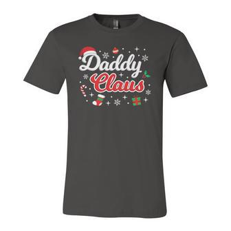 Daddy Claus Dad Merry Xmas Santa Matching Group Cute Jersey T-Shirt | Mazezy
