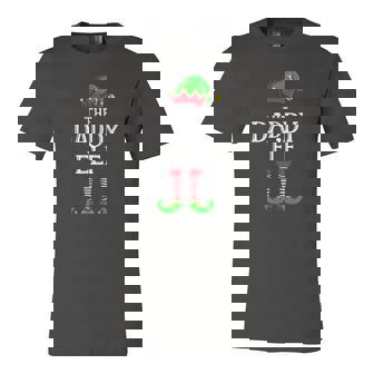 Daddy Elf Matching Group Christmas Party Pajama Jersey T-Shirt | Mazezy