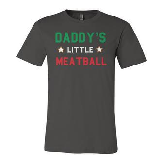Daddys Little Meatball Italian Mom Sayings Boys Kid Girl Jersey T-Shirt | Mazezy