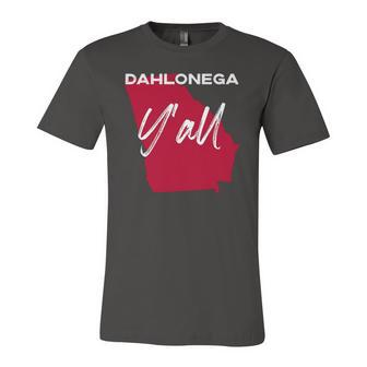 Dahlonega Georgia Yall Ga Pride State Map Cute Jersey T-Shirt | Mazezy