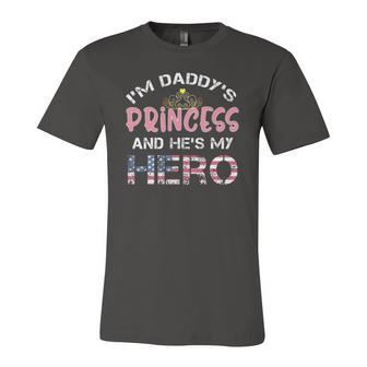 Daughter Of Soldier Military Tee Hes My Hero Jersey T-Shirt | Mazezy