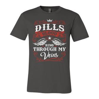Dills Name Shirt Dills Family Name Unisex Jersey Short Sleeve Crewneck Tshirt - Monsterry AU