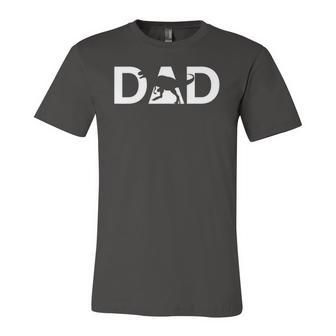 Dino Theme Fathers Day Tee Daddysaurus Dinosaur Dad Jersey T-Shirt | Mazezy