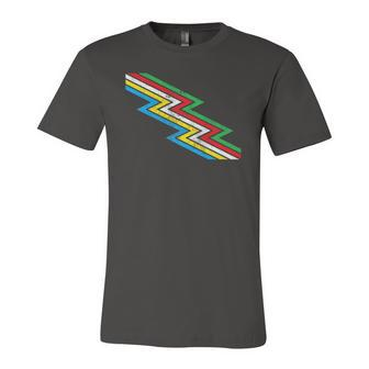 Disability Pride Flag Vintage Retro Jersey T-Shirt | Mazezy