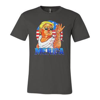 Donald Trump Salt Merica Freedom 4Th Of July Jersey T-Shirt | Mazezy