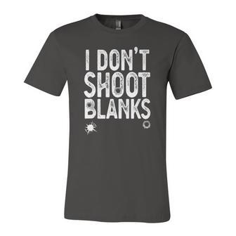 I Dont Shoot Blanks Dad Pregnancy Announcement Jersey T-Shirt | Mazezy
