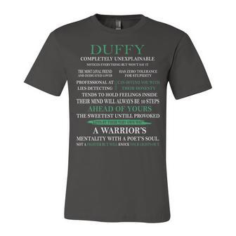 Duffy Name Gift Duffy Completely Unexplainable Unisex Jersey Short Sleeve Crewneck Tshirt - Seseable