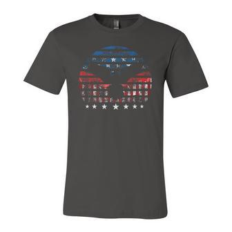Eagle American Flag Vintage Independence Day 4Th Of July Usa Jersey T-Shirt | Mazezy