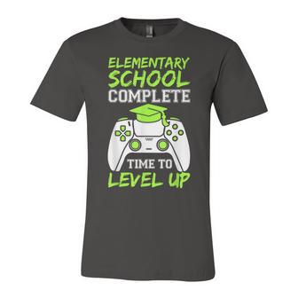 Elementary Complete Time To Level Up Kids Graduation Unisex Jersey Short Sleeve Crewneck Tshirt - Seseable