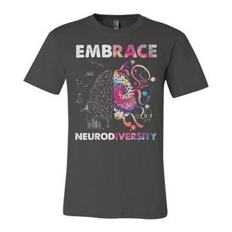 Embrace Neurodiversity Funny V4 Unisex Jersey Short Sleeve Crewneck Tshirt | Favorety