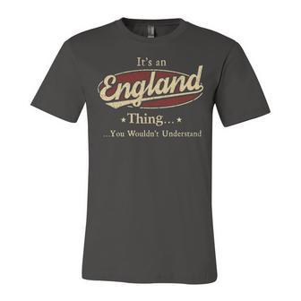 England Shirt Personalized Name Gifts T Shirt Name Print T Shirts Shirts With Name England Unisex Jersey Short Sleeve Crewneck Tshirt - Seseable