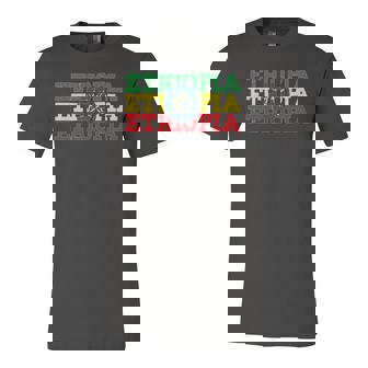 Ethiopia Ethiopian Flag Sports Lovers Jersey T-Shirt | Mazezy