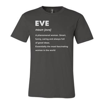Eve Name Definition Personalized Custom Jersey T-Shirt | Mazezy