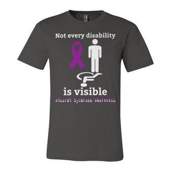 Every Disability Is Visible Aicardi Syndrome Awareness Purple Ribbon Aicardi Syndrome Support Aicardi Syndrome Awareness Unisex Jersey Short Sleeve Crewneck Tshirt | Favorety CA