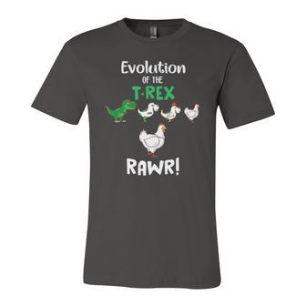 Evolution Of Therex Rawr Chicken Dinosaur Jersey T-Shirt | Mazezy