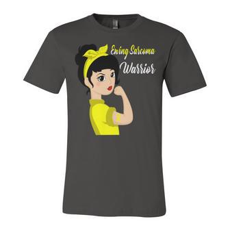 Ewings Sarcoma Warrior Strong Women Yellow Women Ewings Sarcoma Ewings Sarcoma Awareness Unisex Jersey Short Sleeve Crewneck Tshirt | Favorety DE