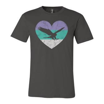 Falcon Bird & Girls Retro Cute Jersey T-Shirt | Mazezy