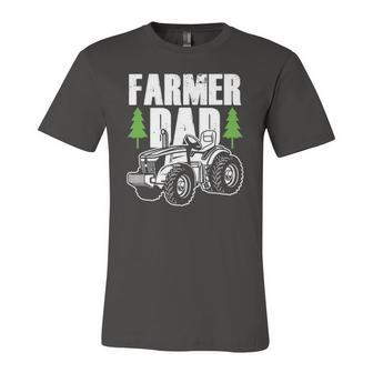 Farmer Dad Father Daddy Farm Farming Farmers Tractor Jersey T-Shirt | Mazezy