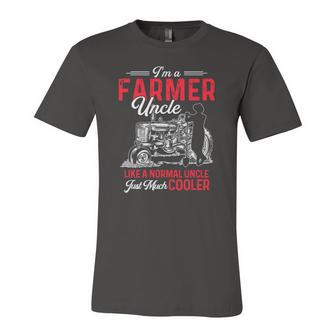 Farmer Tractor Lover Rancher Farmer Uncle Jersey T-Shirt | Mazezy CA