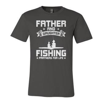 Father And Daughter Fishing Partners For Life Fishing Jersey T-Shirt | Mazezy