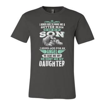 Father Grandpa Father Son And Daughter 87 Family Dad Unisex Jersey Short Sleeve Crewneck Tshirt - Monsterry