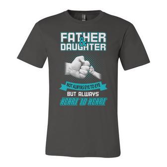 Father Grandpa Fatherdaughter Not Aways Eye To Eye 185 Family Dad Unisex Jersey Short Sleeve Crewneck Tshirt - Monsterry UK