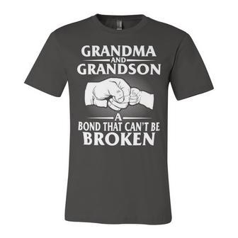 Father Grandpa Grandma And Grandson Bond That Cant Be Broken Family Dad Unisex Jersey Short Sleeve Crewneck Tshirt - Monsterry