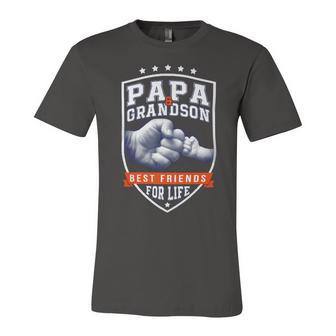 Father Grandpa Papa And Grandson Bestfor Day74 Family Dad Unisex Jersey Short Sleeve Crewneck Tshirt - Monsterry UK