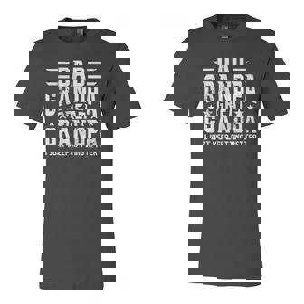 Fathers Day From Grandkids Dad Grandpa Great Grandpa Jersey T-Shirt | Mazezy