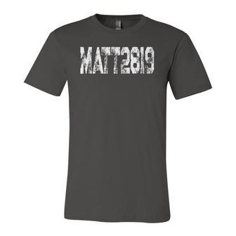Favorite Bible Verse Matthew 28 19 Go Make Disciples Jersey T-Shirt | Mazezy