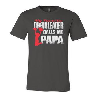 My Favorite Cheerleader Calls Me Papa Cheer Papar Jersey T-Shirt | Mazezy