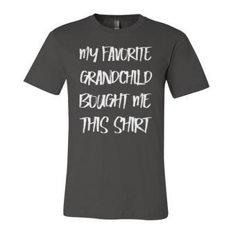 My Favorite Grandchild Bought Me This Grandparents Jersey T-Shirt | Mazezy