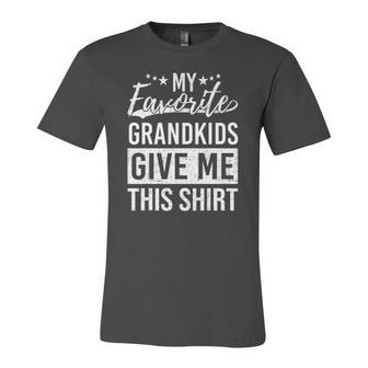Favorite Grandkids Gave Me This Fathers Day Dad Jersey T-Shirt | Mazezy