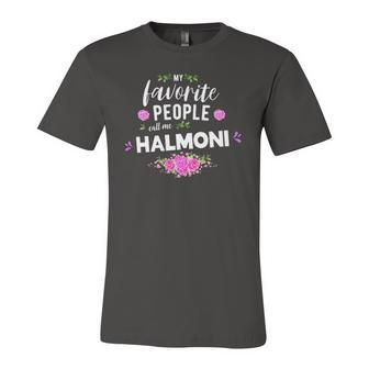 My Favorite People Call Me Halmoni South Korean Grandma Jersey T-Shirt | Mazezy
