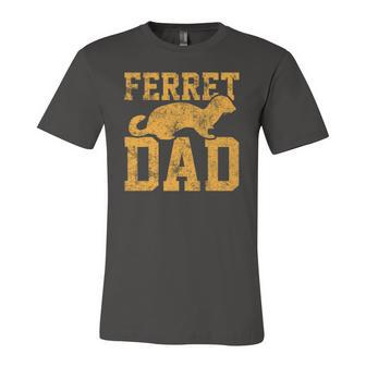 Ferret Dad Papa Father Vintage Jersey T-Shirt | Mazezy