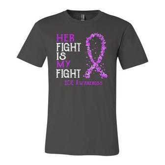 Her Fight Is My Fight Eoe Awareness Jersey T-Shirt | Mazezy