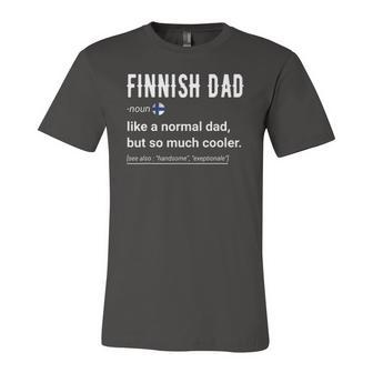 Finnish Dad Definition Finnish Daddy Flag Jersey T-Shirt | Mazezy