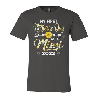 My First As A Mimi 2022 Sunflower Grandma Jersey T-Shirt | Mazezy