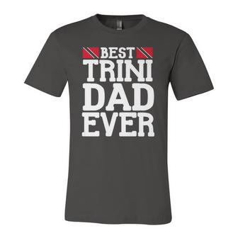 Flag Castle Best Trini Dad Ever Fathers Day Trinidad Jersey T-Shirt | Mazezy