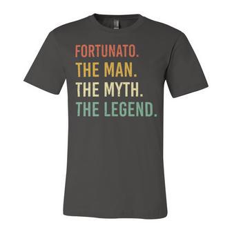 Fortunato Name Shirt Fortunato Family Name V4 Unisex Jersey Short Sleeve Crewneck Tshirt - Monsterry DE