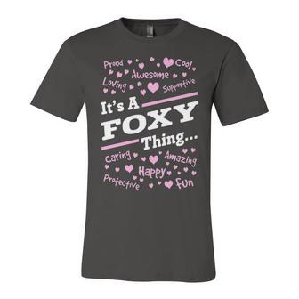 Foxy Grandma Gift Its A Foxy Thing Unisex Jersey Short Sleeve Crewneck Tshirt - Seseable
