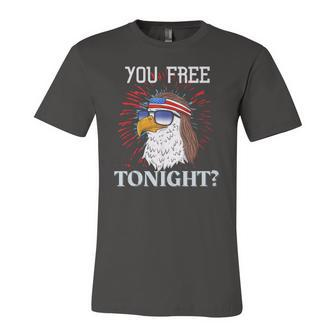 Are You Free Tonight 4Th Of July American Bald Eagle Jersey T-Shirt | Mazezy
