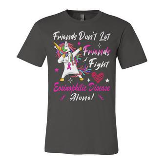 Friends Dont Let Friends Fight Eosinophilic Disease Alone Pink Ribbon Eosinophilic Disease Eosinophilic Disease Awareness Unisex Jersey Short Sleeve Crewneck Tshirt | Favorety AU