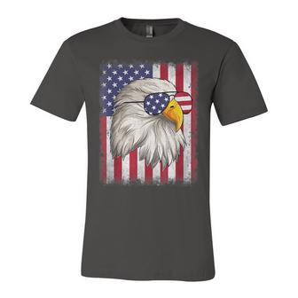 Funny 4Th Of July Usa Flag American Patriotic Eagle Unisex Jersey Short Sleeve Crewneck Tshirt - Seseable