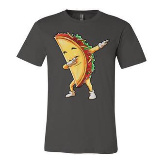 Funny Dabbing Taco Cinco De May Mexican Food Unisex Jersey Short Sleeve Crewneck Tshirt | Favorety AU