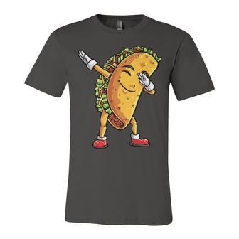 Funny Dabbing Taco Cinco De May Mexican Food V5 Unisex Jersey Short Sleeve Crewneck Tshirt | Favorety CA