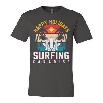 Funny Enjoy The Summer Holiday Summer Surfing Paradise Unisex Jersey Short Sleeve Crewneck Tshirt | Favorety CA