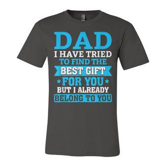 Funny Fathers Day Dad From Daughter Son Wife For Daddy V2 Unisex Jersey Short Sleeve Crewneck Tshirt - Seseable